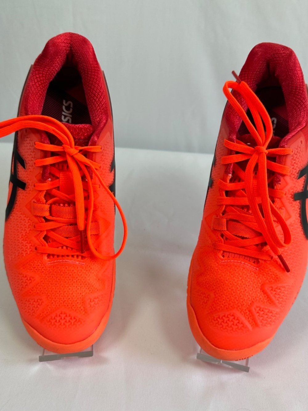 Women's ASICS Gel-Resolution 8 Tokyo Sunrise Red/Eclipse Black Size 7.5 Tennis - Picture 2 of 9